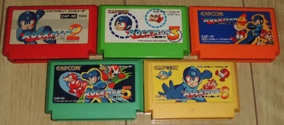 Mega Man 2 3 4 5 6 Lot of 5 Rock man 2 3 4 5 6 Nintendo Famicom Cartridge FC - Image 1 of 3