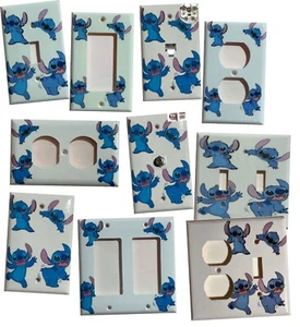 Stitch Light Switch GFI Rocker Outlet Toggle Wall Cover Plate Home decor - Picture 1 of 43