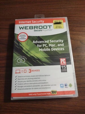 Webroot Secure Anywhere Internet Security Plus (3 Devices) Windows 8 - Image 1 of 2