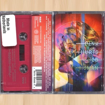 RED CASSETTE----  P!NK Hurts 2B Human UO EXCLUSIVE TAPE Love Me Anyway PINK 0923 - Imagem 1 de 2