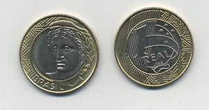 BRASIL REAL 1998 KM 652 UNC Bimetálico escaso - Imagen 1 de 3