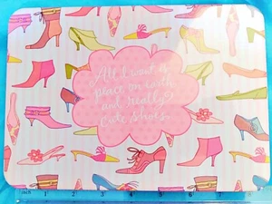 ALL I WANT IS PEACE ON EARTH AND REALLY CUTE SHOES Stationary Set - Picture 1 of 5