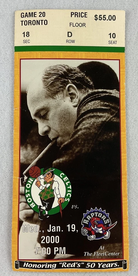 Boleto NBA 2000 01/19 Toronto Raptors at Boston Celtics-Vince Carter/Paul Pierce Foto 1 de 1