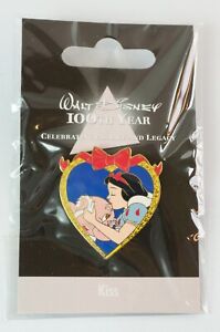 Disney Store JAPAN Pin Walt 100th Legacy Kiss Snow White & Grumpy 7 Dwarfs