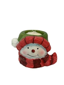 Yankee Candle Christmas Ceramic Snowman Tealight Tart Warmer New Vanilla Candle! - Picture 1 of 8