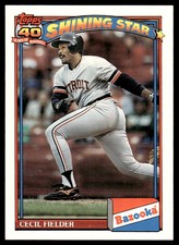 1991 Topps Bazooka Cecil Fielder Detroit Tigers #8