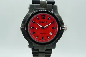 RENATO BEAST PVD 100M 44MM SWISS AUTOMATIC BRACELET RARE - Picture 1 of 8