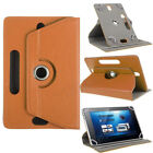 Leather 360 Rotating Stand Case Cover For 10.1" 10.5" 11" Ios Android Tablets Uk