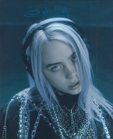 Billie Eilish signed 8x10 photo In-person Cover