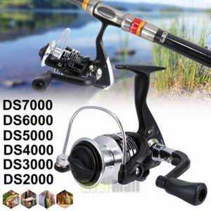 Carretes de pesca giratorios Max Drag 46 lb 5,5:1 alta velocidad agua salada agua dulce lubina - Imagen 1 de 30