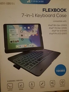 Typecase Flexbook 7-in-1 Tastatur Hülle für iPad 7, 8, Air 3, Pro 10,5" - Bild 1 von 1