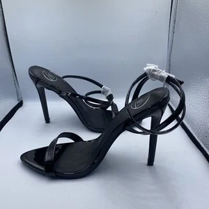 Missguided Wrap Around Strap Heels Black Women’s Size UK 7 EU 40. - Picture 1 of 4