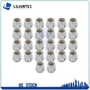 32 Pcs of Chrome 9/16-18 60 Degree Conical Lug Nuts For Dodge Ram 1500 2002-2010 - Picture 1 of 8