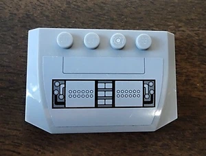 LEGO: Wedge 4 x 6 x 2/3 mit Star Wars AT-TE Control Panel Aufkleber 52031pb066 - Bild 1 von 1