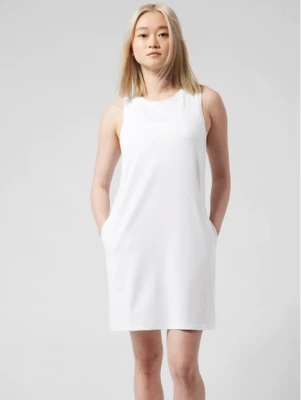 Athleta SP S PETITE Pacifica Illume Dress, White UPF Tank Beach Cover-Up Top NWT - Image 1 of 4