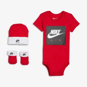 [LN0058-U10] Baby Nike Bodysuit, Hat and Booties 3-PC Box Set - Picture 1 of 2