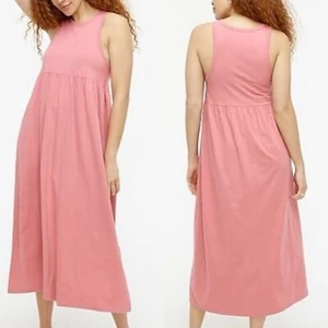 J. Crew Knit Cutaway Tank Maxi Dress Weathered Rose Sz XXL - Picture 1 of 16
