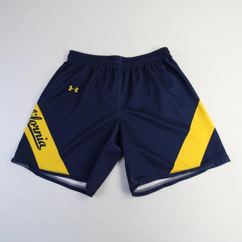 California Golden Bears Under Armour Practice Shorts Women's Navy/Gold Used Cover