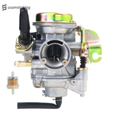 Carburador Carburador para Eton Viper 70 70M 90R / 70 90 90R Silver Series 4 tiempos ATV Foto 1 de 4