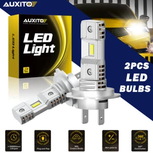 H7 LED Headlight Globes Bulbs Kit High Low Beam Bright White Lamp Canbus Free - Picture 1 of 11