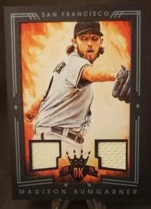 MADISON BUMGARNER *DUAL SWATCH BLUE 1/25* 2015 Panini Diamond Kings Baseball - Picture 1 of 2