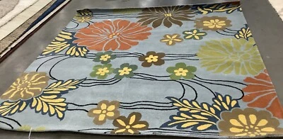 BLUE / MULTI 8'-0" x 8'-0" Hole in Rug, Reduced Price 1172679531 SOH738B-8SQ - Image 1 of 4