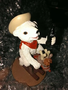 Coca-Cola Polar Bear Cubs Figure Ride 'Em Cowboy B24 - Picture 1 of 5