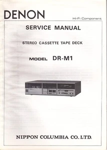 Manual de servicio original Denon DR-M1 - Imagen 1 de 1