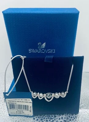 Fantástico collar de perlas de cristal gris chapado en rodio Swarovski 5230612 Foto 1 de 2