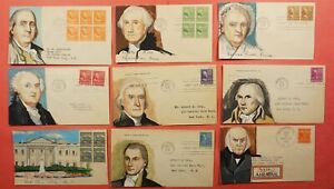 DR WHO 33 FDC #803-834 + 832c PREXIE B.N. HANDPAINTED CACHETS 194446