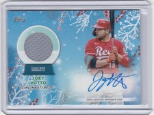 2023 Topps Holiday Joey Votto Autograph Jersey Relic Version Card #18/25