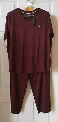 TOMMY HILFIGER ALLOVER PAJAMA SET, SIZE 1X - Image 1 of 4