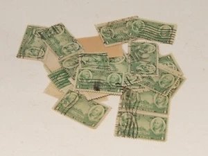 POSTAGE STAMPS FOR CRAFTING 22 PIECE 1C WASHINGTON MOUNT VERNON - Picture 1 of 4