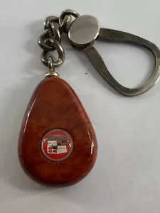 Vintage Wood Cadillac Emblem Logo Keychain Hard to Find - Picture 1 of 6