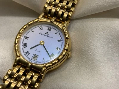 Reloj suizo chapado en oro Maurice Lacroix 78192 esfera camaleón Foto 1 de 4