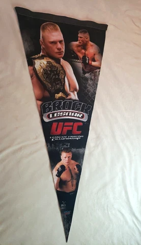 Brock Lesnar UFC Pennant Rare Oversized 39” MMA Cover
