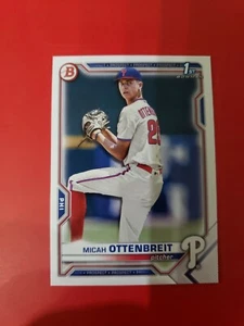 Micah Ottenbreit 2021 Bowman Draft BD-170 , paper base , Philadelphia Phillies - Picture 1 of 2