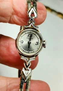 Classic Ladies 10k RGP Bulova Wrist Watch 17 Jewels, Swiss Made, Needs Cleaning - Picture 1 of 15
