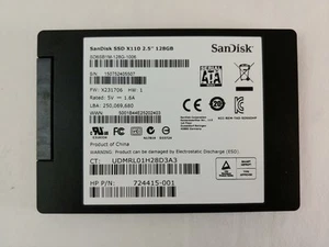 SanDisk X110 SD6SB1M-128G 128 GB SATA III 2.5 in Solid State Drive - Afbeelding 1 van 3