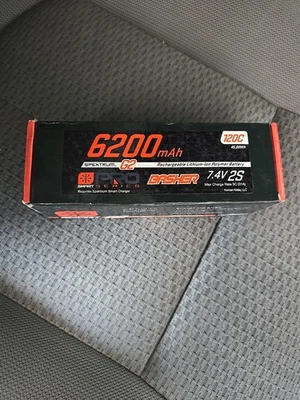 Spektrum SPMXB2S62 7.4V 6200mAh 2S 120C Smart G2 Pro Basher LiPo. - Image 1 of 4