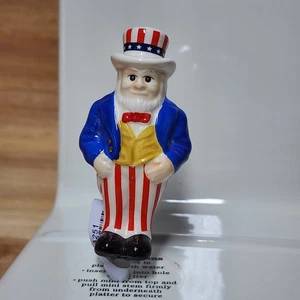 Nora Fleming Mini Uncle Sam 4th of July A251 Hand-Painted Platter Charm NWT - Picture 1 of 5