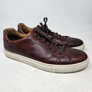 Sneakers MAGNANNI Queen in pelle marrone con plateau taglia 13M per Saks 5th Ave - Foto 1 di 11