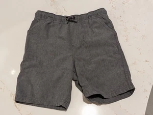 JUMPING BEANS Size 5T Shorts Woven Tech Pockets Drawstring Gray Fast Dry - Picture 1 of 9
