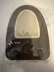 Retro tragbares AM/FM Radio - Antenne - braun - Bild 1 von 7