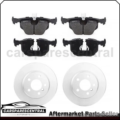 Rotores traseros pastillas de freno semimetálicas para BMW X5 2000 2001 2002 2003 2004 2005 Foto 1 de 4