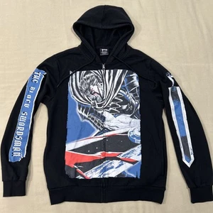 Hot Topic Berserk Anime Manga Black Swordsman Zip Hoodie Sweatshirt Size Small - Picture 1 of 11