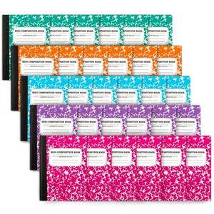 Mini Composition Notebook, Cute 30 Pack 5 Pastel Colors Narrow Ruled Mini Com... - Picture 1 of 7