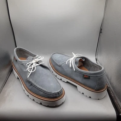 G. H. Bass Original Wallace Sin usar, en caja, para mujer 11M suela de gamuza azul A94 Foto 1 de 4