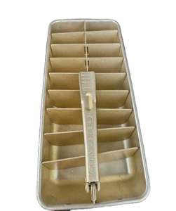 Vintager Frigidaire Quickube Ice Cube Tray 1950s Vintage Gold Anodized Aluminum - Picture 1 of 7