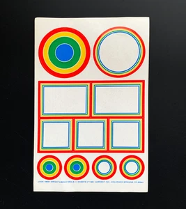 RAINBOW label LARGE SHEET VINTAGE sticker decal 1992 - Picture 1 of 4